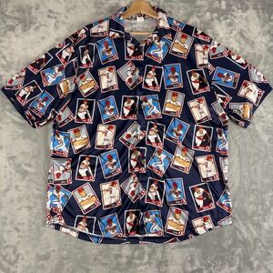 St. Louis Cardinals All Over Print Button Down Men's XL Herzog McGee Smith 1982